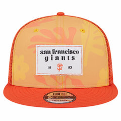 San Francisco Giants New Era Bikini Bottom Trucker 9FIFTY Snapback Hat - Orange - New Era Online