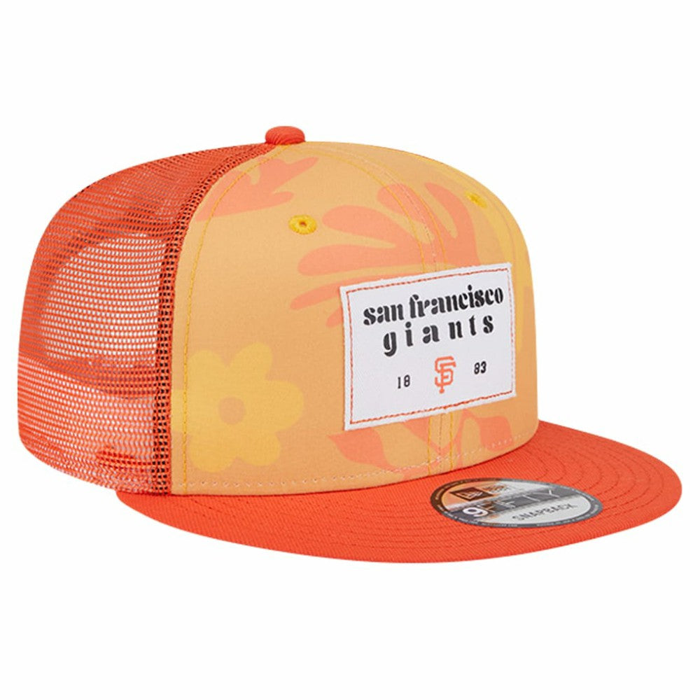 San Francisco Giants New Era Bikini Bottom Trucker 9FIFTY Snapback Hat - Orange - New Era Online