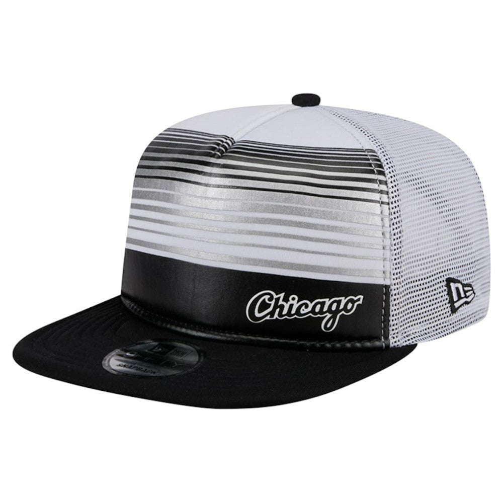Chicago White Sox New Era Team Horizon 9FIFTY A-Frame Trucker Snapback Hat - Black - New Era Sale