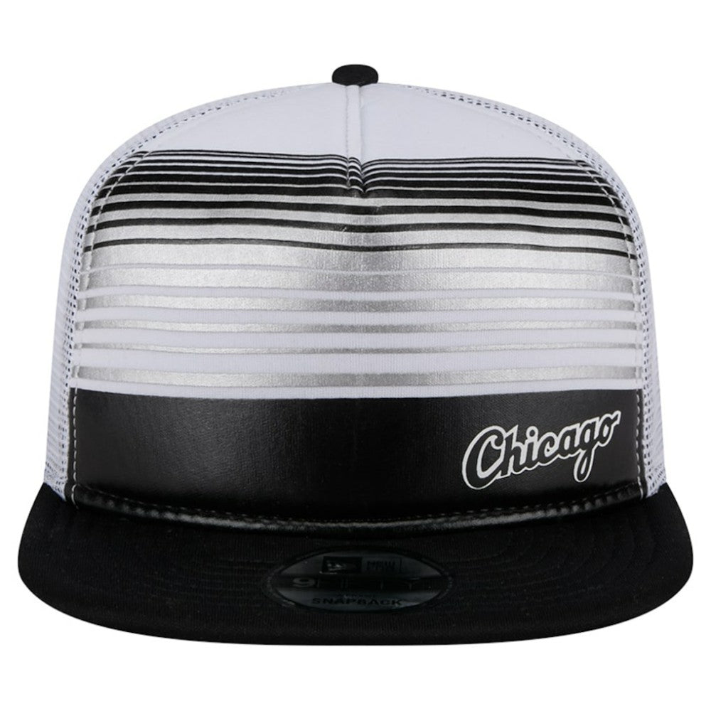 Chicago White Sox New Era Team Horizon 9FIFTY A-Frame Trucker Snapback Hat - Black - New Era Sale