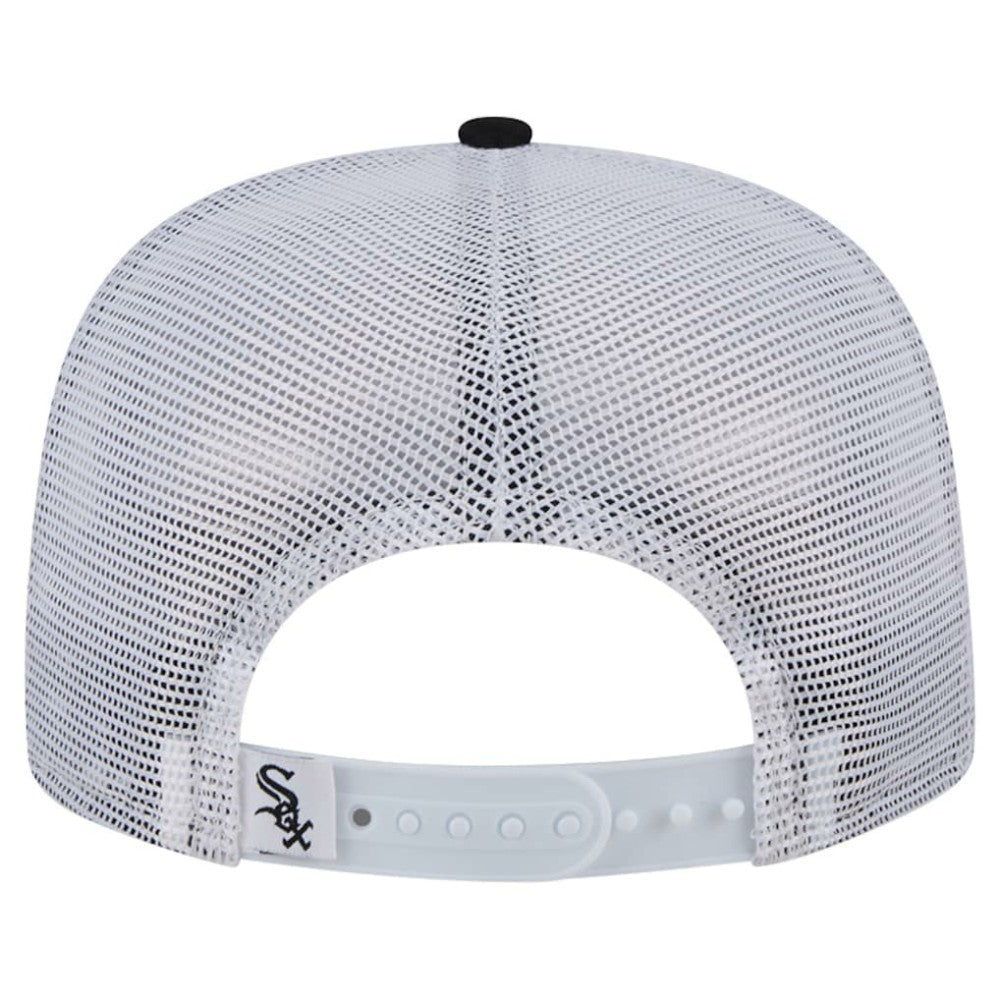 Chicago White Sox New Era Team Horizon 9FIFTY A-Frame Trucker Snapback Hat - Black - New Era Sale
