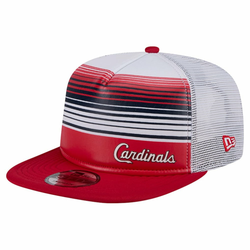 St. Louis Cardinals New Era Team Horizon 9FIFTY A-Frame Trucker Snapback Hat - Red - New Era Lifestyle