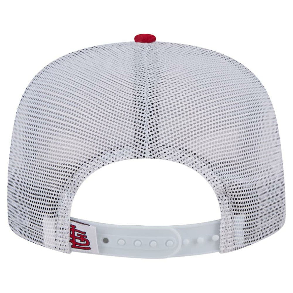 St. Louis Cardinals New Era Team Horizon 9FIFTY A-Frame Trucker Snapback Hat - Red - New Era Lifestyle