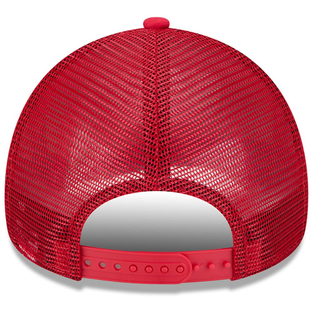 San Francisco 49ers New Era Retro Wordmark A-Frame 9FORTY Adjustable Hat White/Scarlet