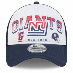 New York Giants New Era Retro Wordmark A-Frame 9FORTY Adjustable Hat White/Royal