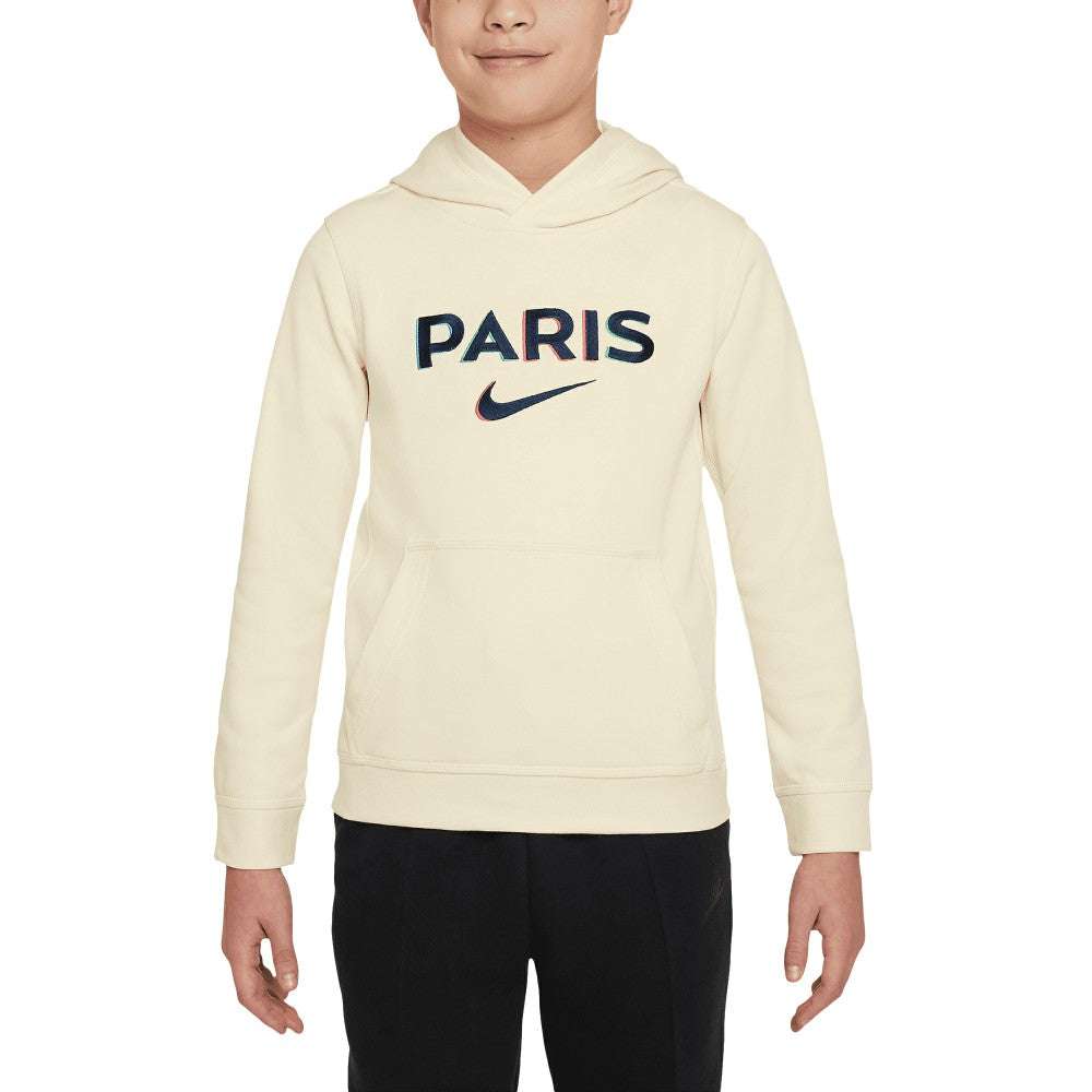 Paris Saint-Germain Youth Club Pullover Hoodie Cream - Nike cheap