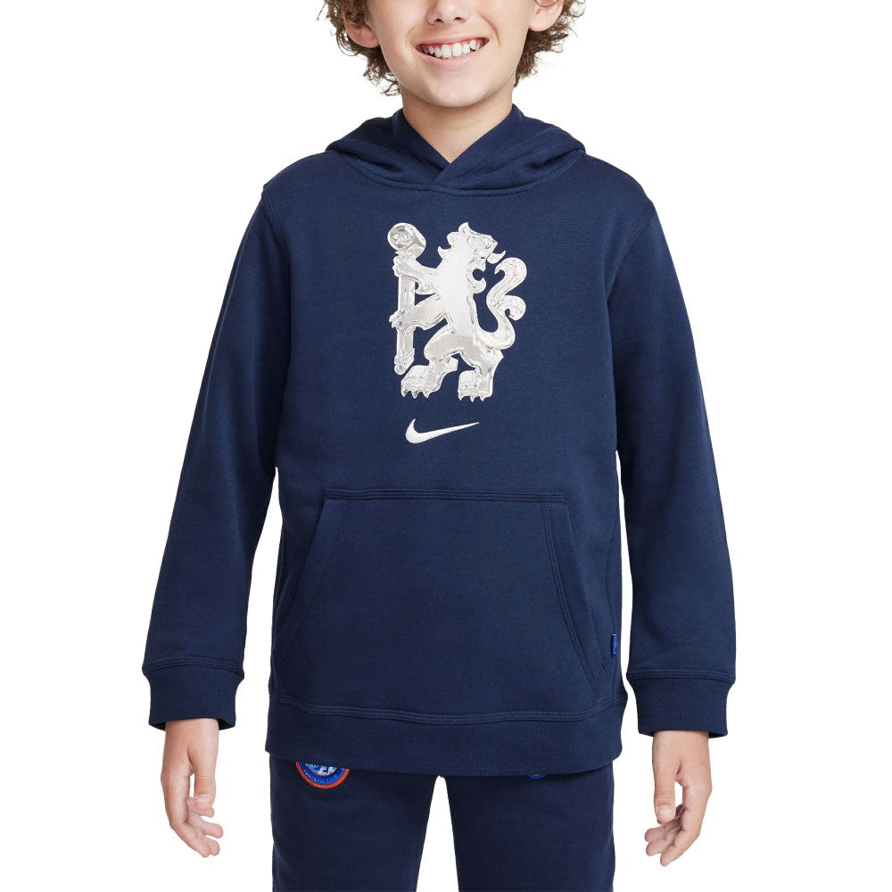 Chelsea Youth Club Pullover Hoodie Navy - Nike Discount