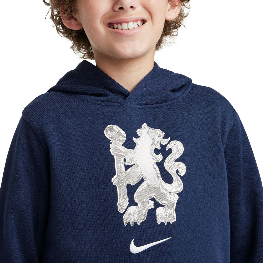 Chelsea Youth Club Pullover Hoodie Navy - Nike Discount