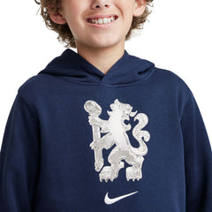 Chelsea Youth Club Pullover Hoodie Navy - Nike Discount