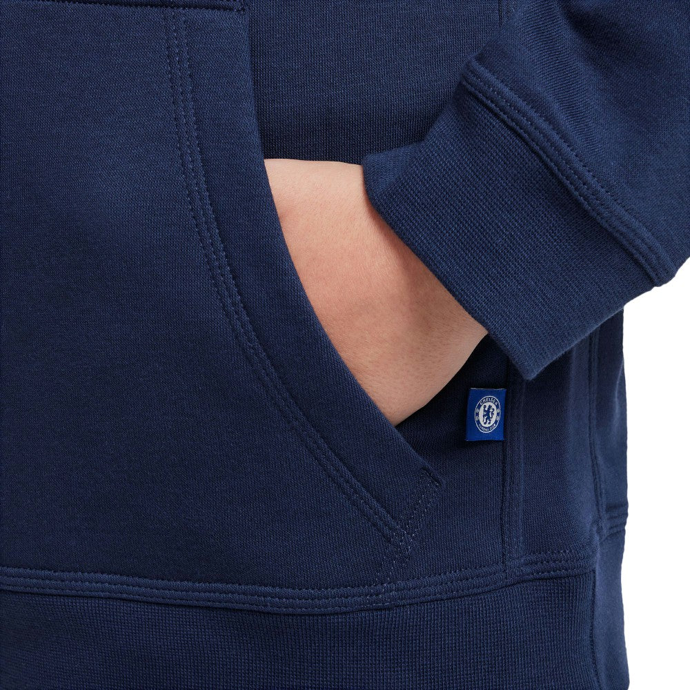 Chelsea Youth Club Pullover Hoodie Navy - Nike Discount