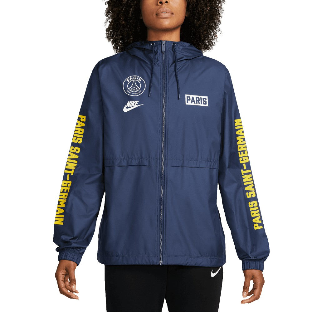 Paris Saint-Germain Women's Essential Woven Full-Zip Jacket Navy - Nike outlet