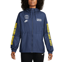Paris Saint-Germain Women's Essential Woven Full-Zip Jacket Navy - Nike outlet