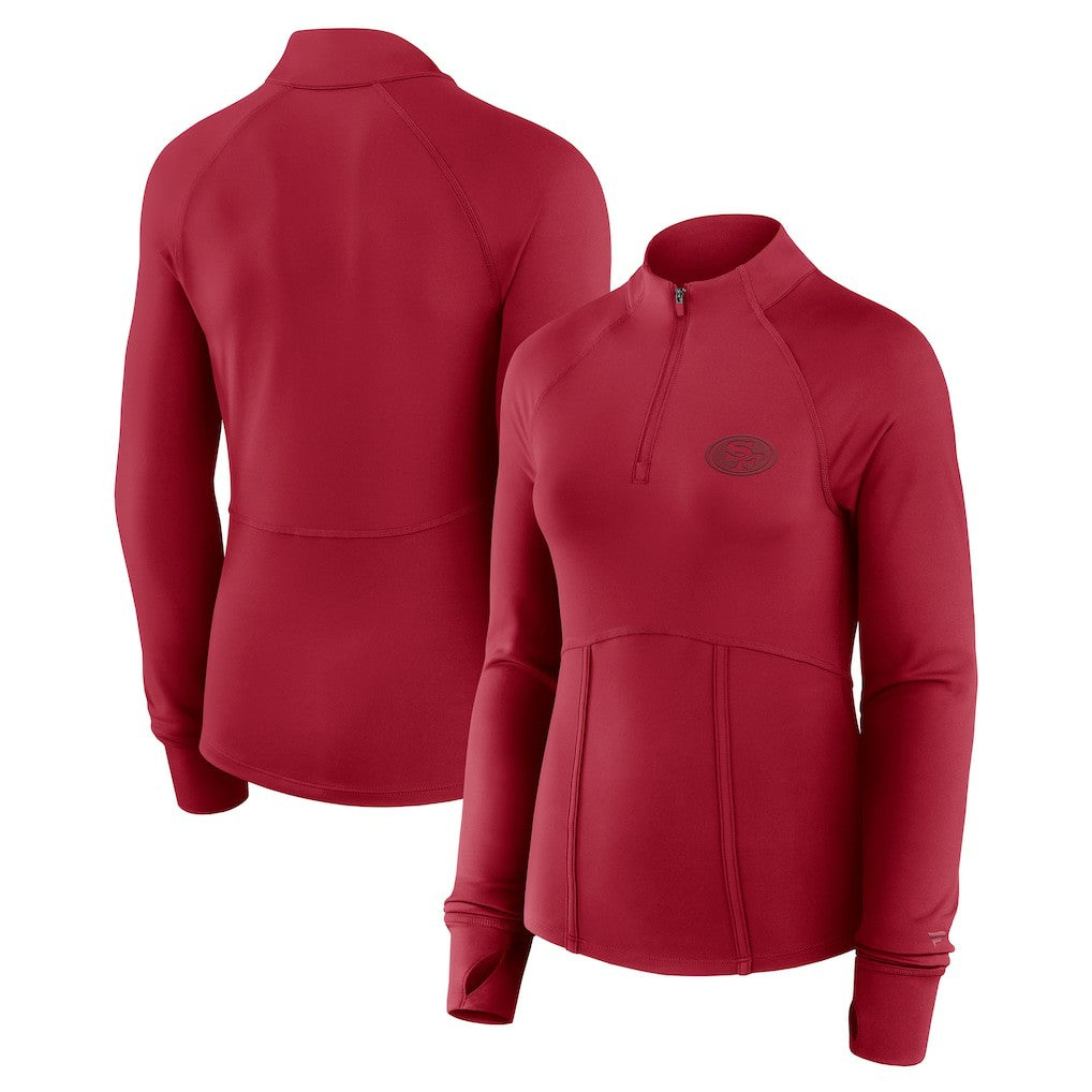 Fanatics San Francisco 49ers Women's Elements Quarter-Zip Jacket Scarlet
