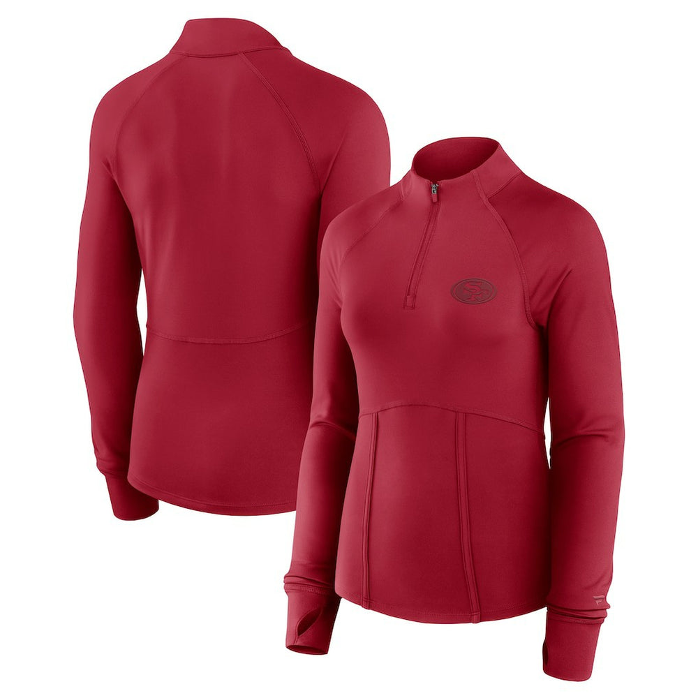 Fanatics San Francisco 49ers Women's Elements Quarter-Zip Jacket Scarlet