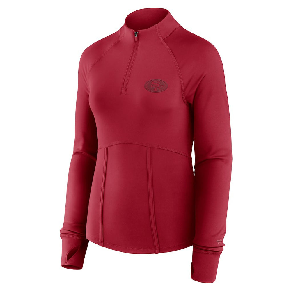 Fanatics San Francisco 49ers Women's Elements Quarter-Zip Jacket Scarlet