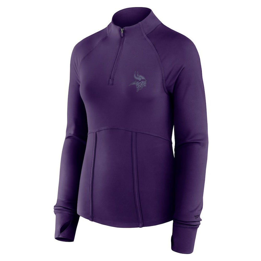 Fanatics Minnesota Vikings Women's Elements Raglan Quarter-Zip Jacket Purple