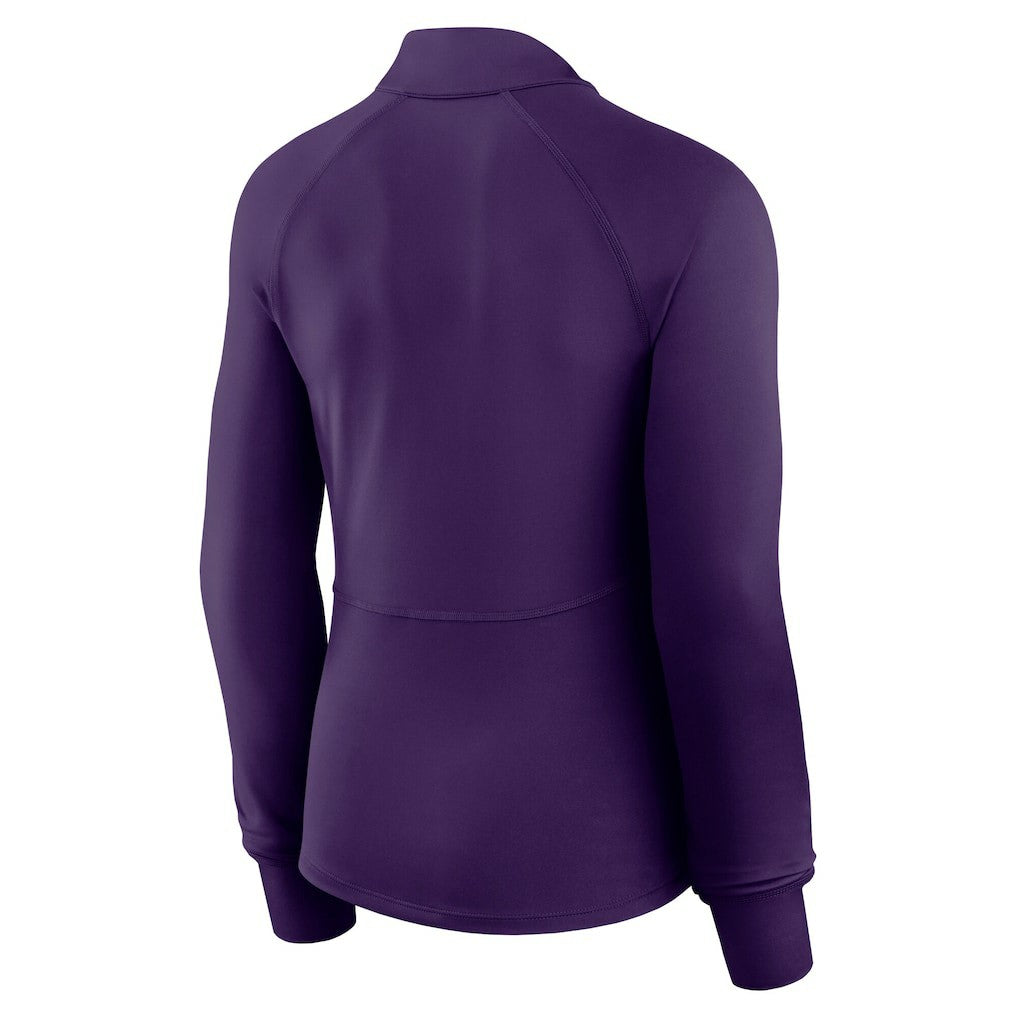 Fanatics Minnesota Vikings Women's Elements Raglan Quarter-Zip Jacket Purple