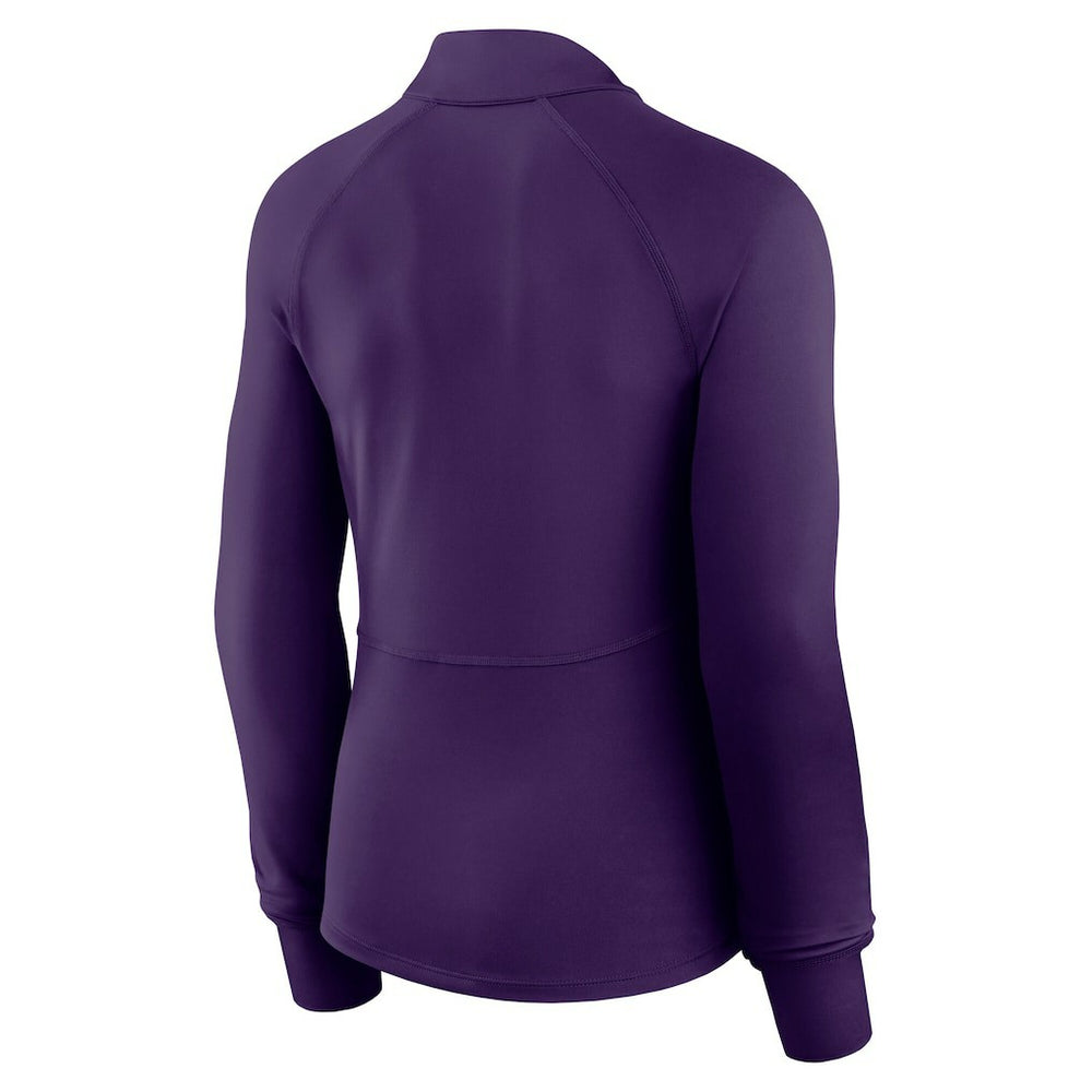 Fanatics Minnesota Vikings Women's Elements Raglan Quarter-Zip Jacket Purple