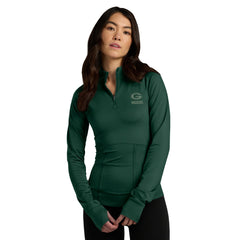 Fanatics Green Bay Packers Women's Elements Raglan Quarter-Zip Jacket Green