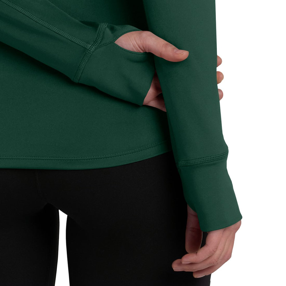 Fanatics Green Bay Packers Women's Elements Raglan Quarter-Zip Jacket Green