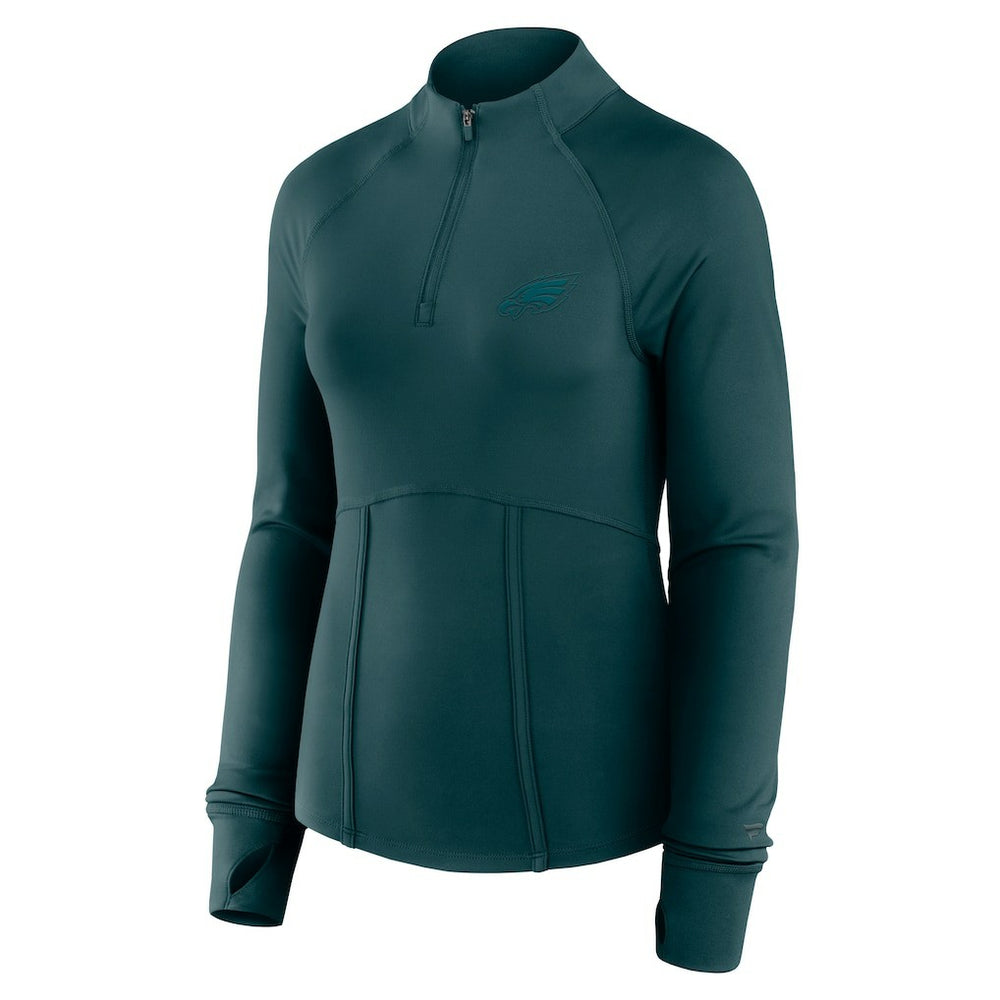 Fanatics Philadelphia Eagles Women's Elements Quarter-Zip Jacket Midnight Green