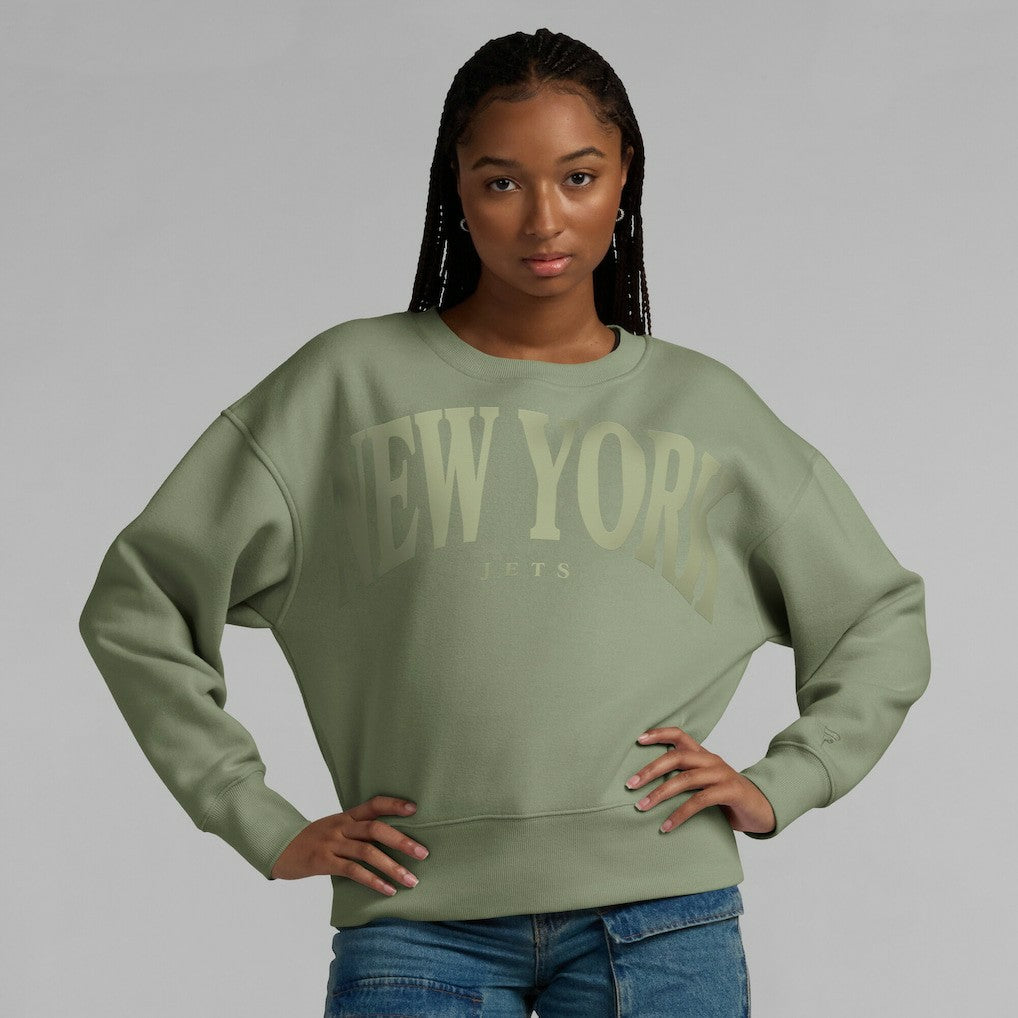Fanatics New York Jets Women's Elements Pullover Sweatshirt Green