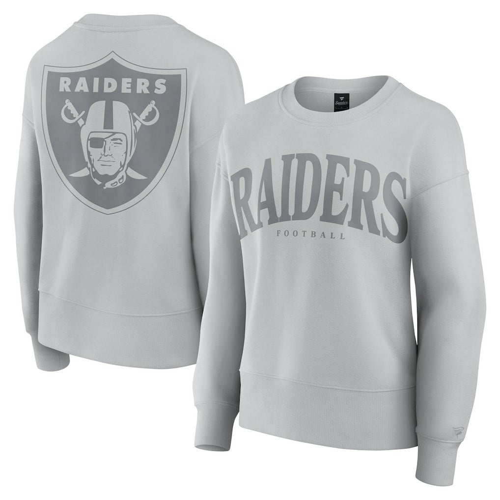 Fanatics Las Vegas Raiders Women's Elements Pullover Sweatshirt Gray