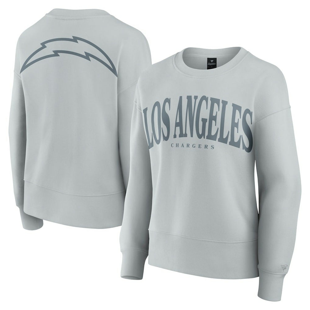 Fanatics Los Angeles Chargers Women's Elements Pullover Sweatshirt Gray