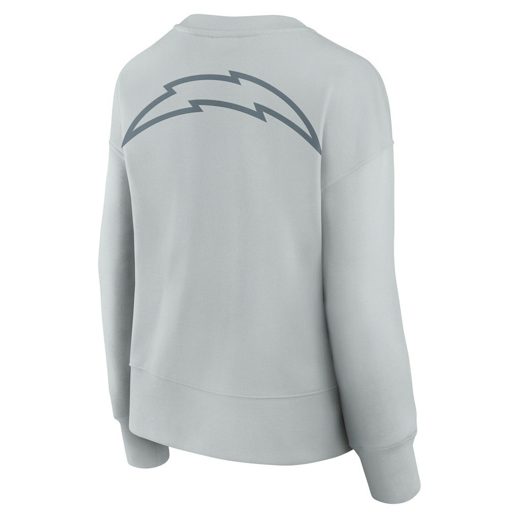 Fanatics Los Angeles Chargers Women's Elements Pullover Sweatshirt Gray