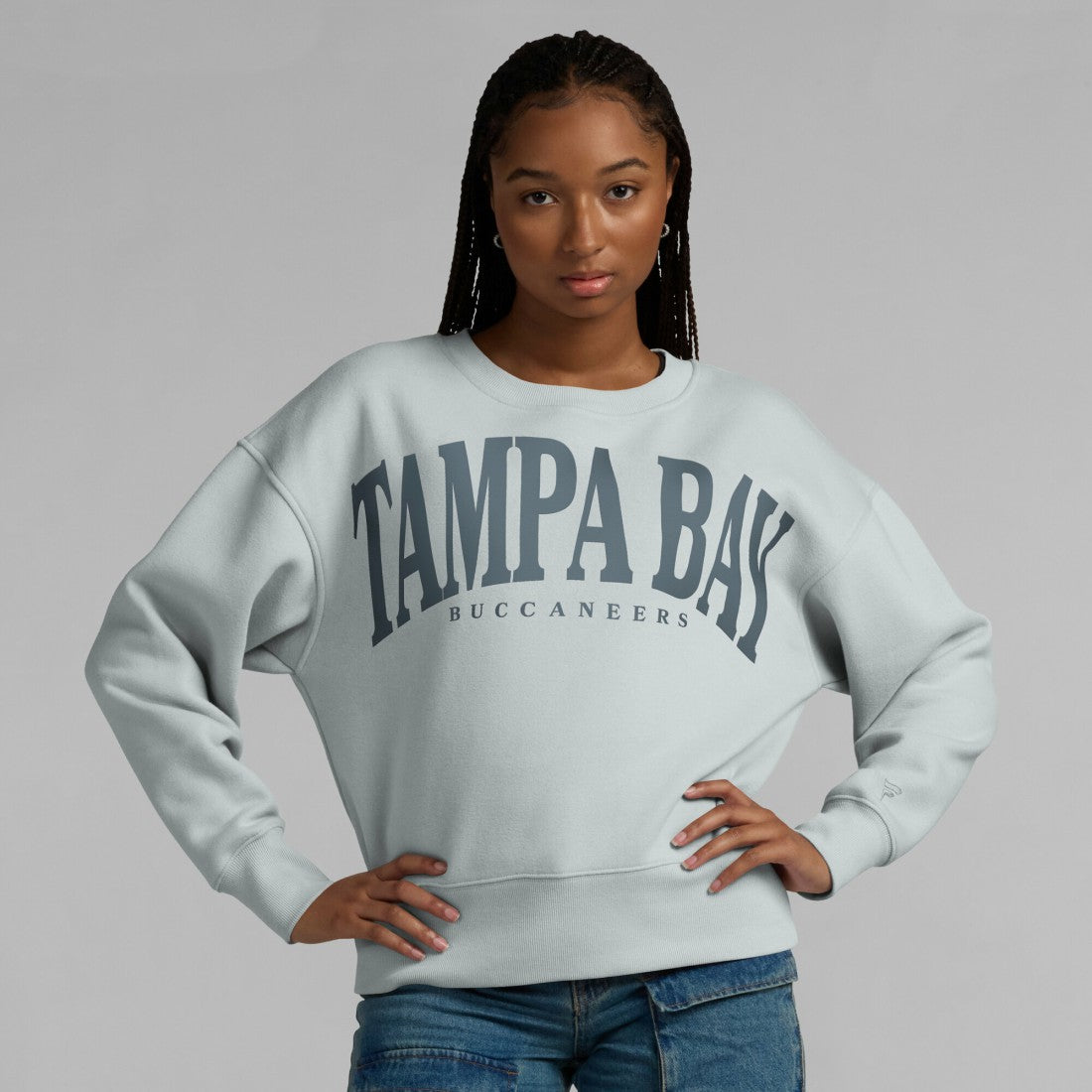 Fanatics Tampa Bay Buccaneers Women's Elements Pullover Sweatshirt Gray