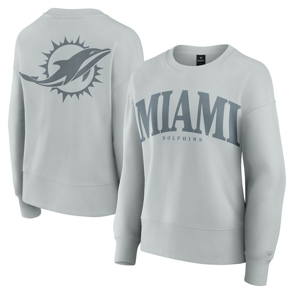 Fanatics Miami Dolphins Women's Elements Pullover Sweatshirt Gray