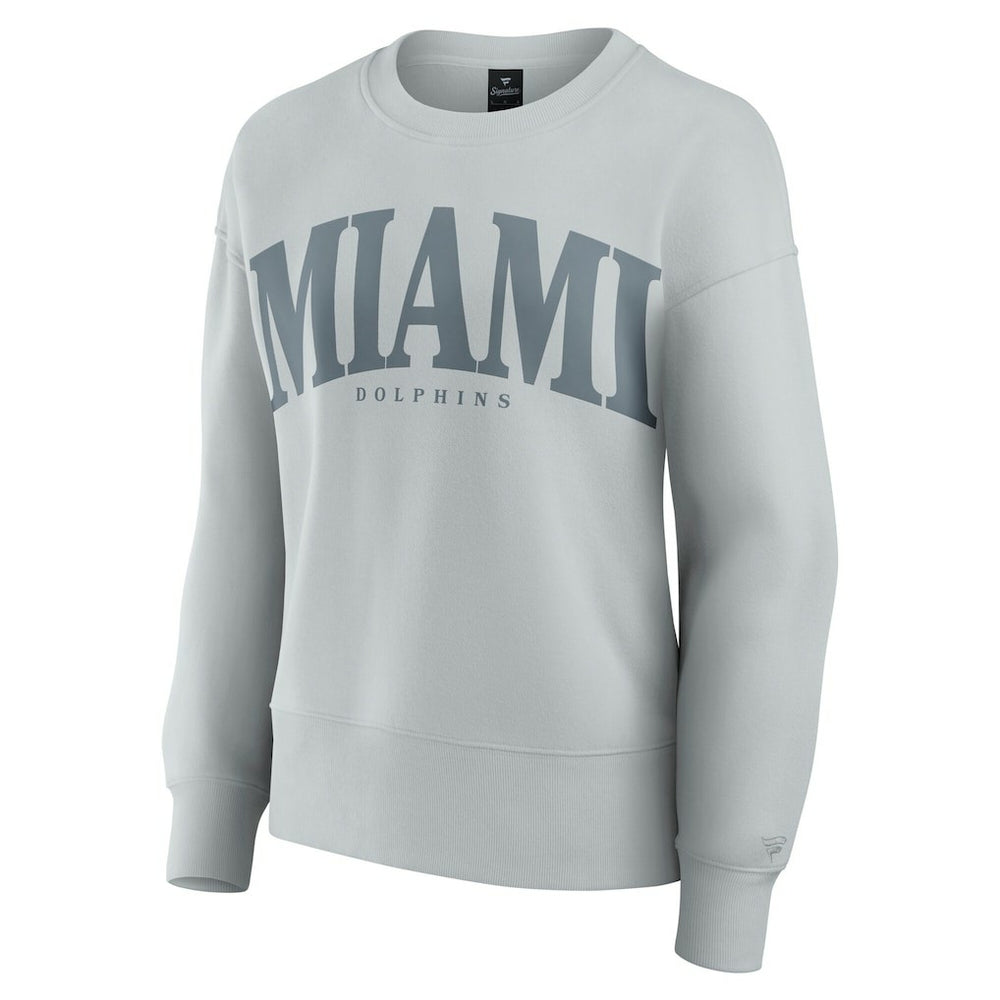 Fanatics Miami Dolphins Women's Elements Pullover Sweatshirt Gray