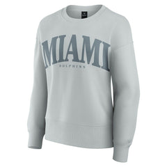 Fanatics Miami Dolphins Women's Elements Pullover Sweatshirt Gray