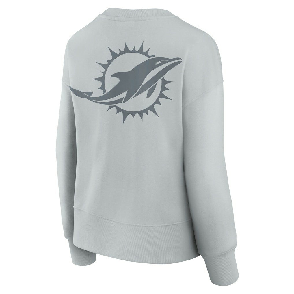 Fanatics Miami Dolphins Women's Elements Pullover Sweatshirt Gray