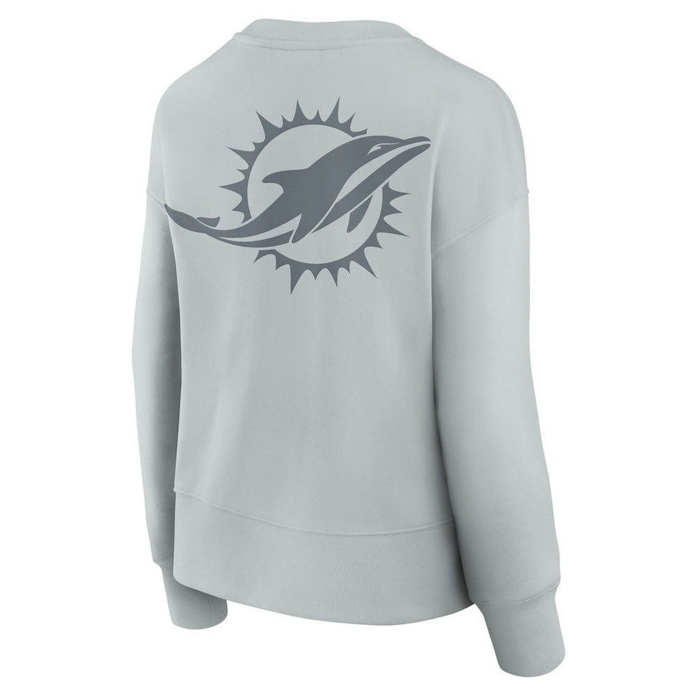 Fanatics Miami Dolphins Women's Elements Pullover Sweatshirt Gray