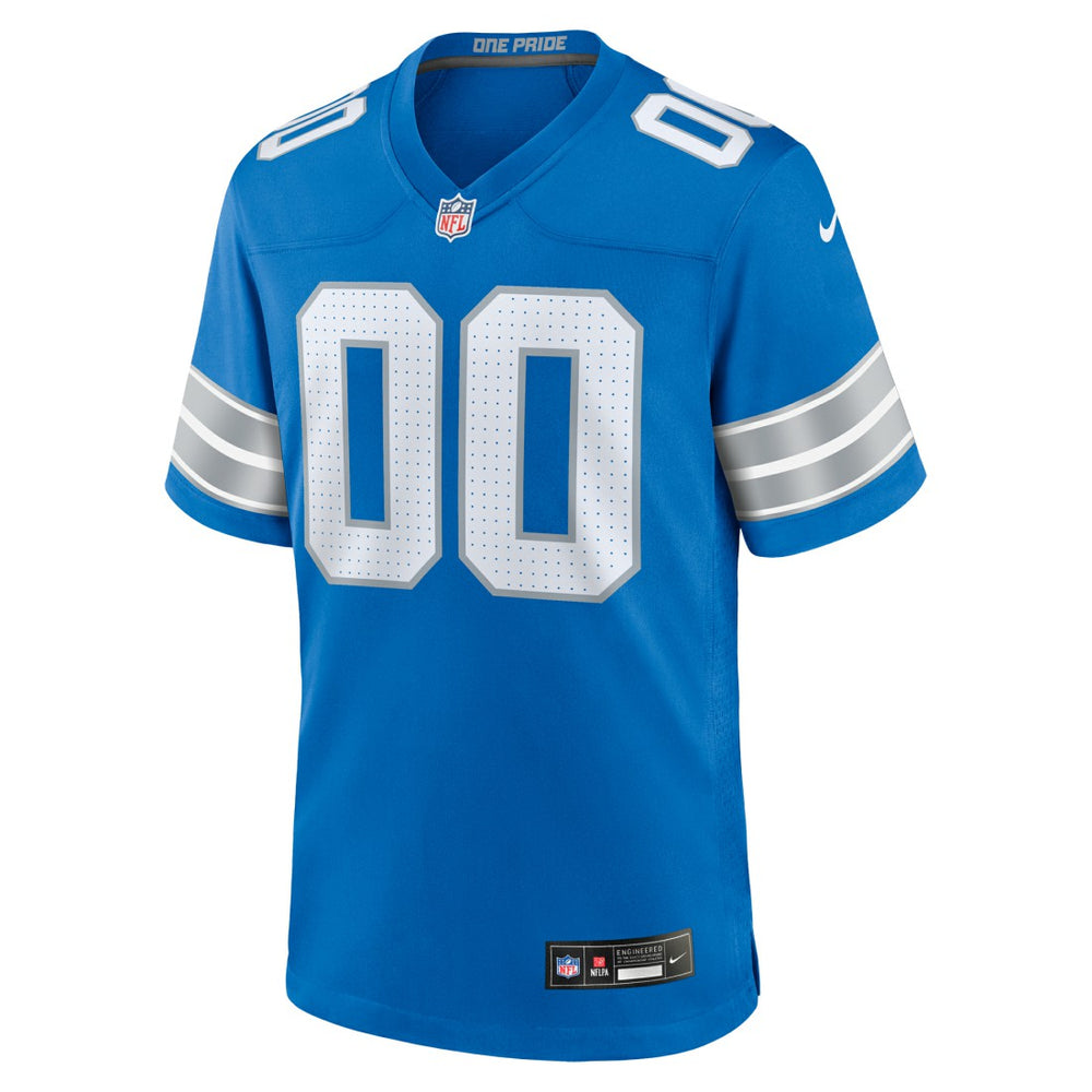Nike Detroit Lions Custom Game Jersey Blue