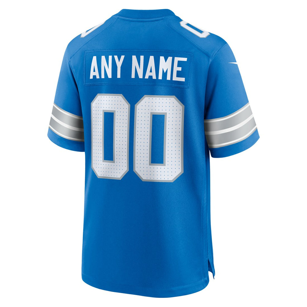 Nike Detroit Lions Custom Game Jersey Blue
