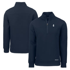 Chicago Cubs Cutter & Buck Cooperstown Collection Roam Eco Recycled Quarter-Zip Pullover - Navy - MLB on Sale