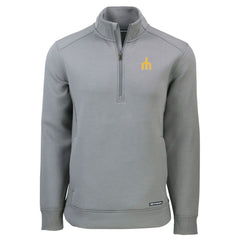 Seattle Mariners Cutter & Buck Cooperstown Collection Roam Eco Recycled Quarter-Zip Pullover - Gray - MLB Lifestyle