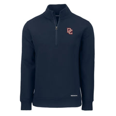 Washington Nationals Cutter & Buck Cooperstown Collection Roam Eco Recycled Quarter-Zip Pullover - Navy - MLB on Sale