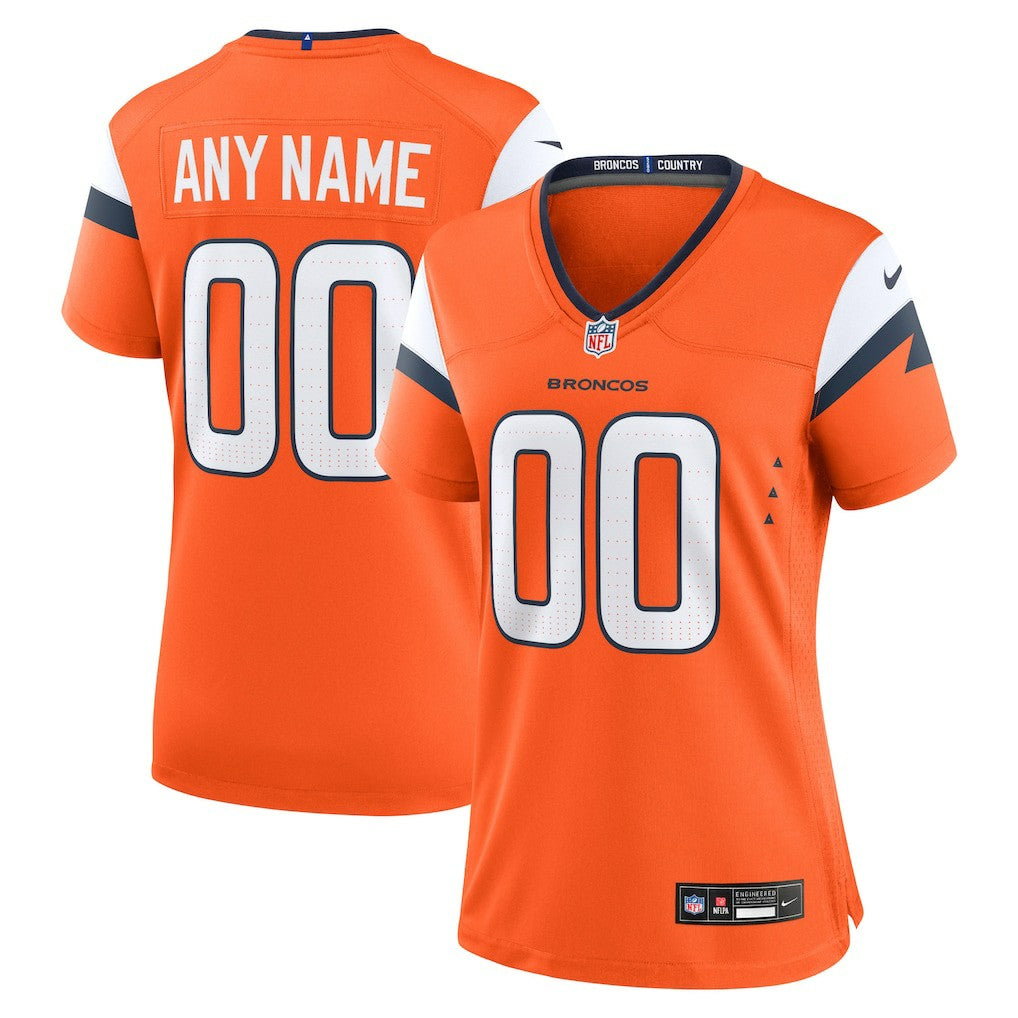 Nike Denver Broncos Women's Mile High Collection Custom Game Jersey Orange