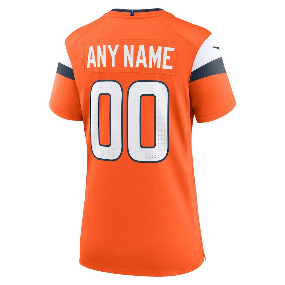 Nike Denver Broncos Women's Mile High Collection Custom Game Jersey Orange