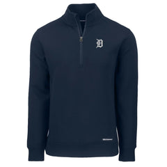 Detroit Tigers Cutter & Buck Roam Eco Recycled Quarter-Zip Pullover - Navy - MLB Online