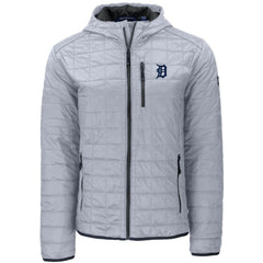 Detroit Tigers Cutter & Buck Rainier Primaloft Eco Full-Zip Hooded Jacket - Gray - MLB on Sale