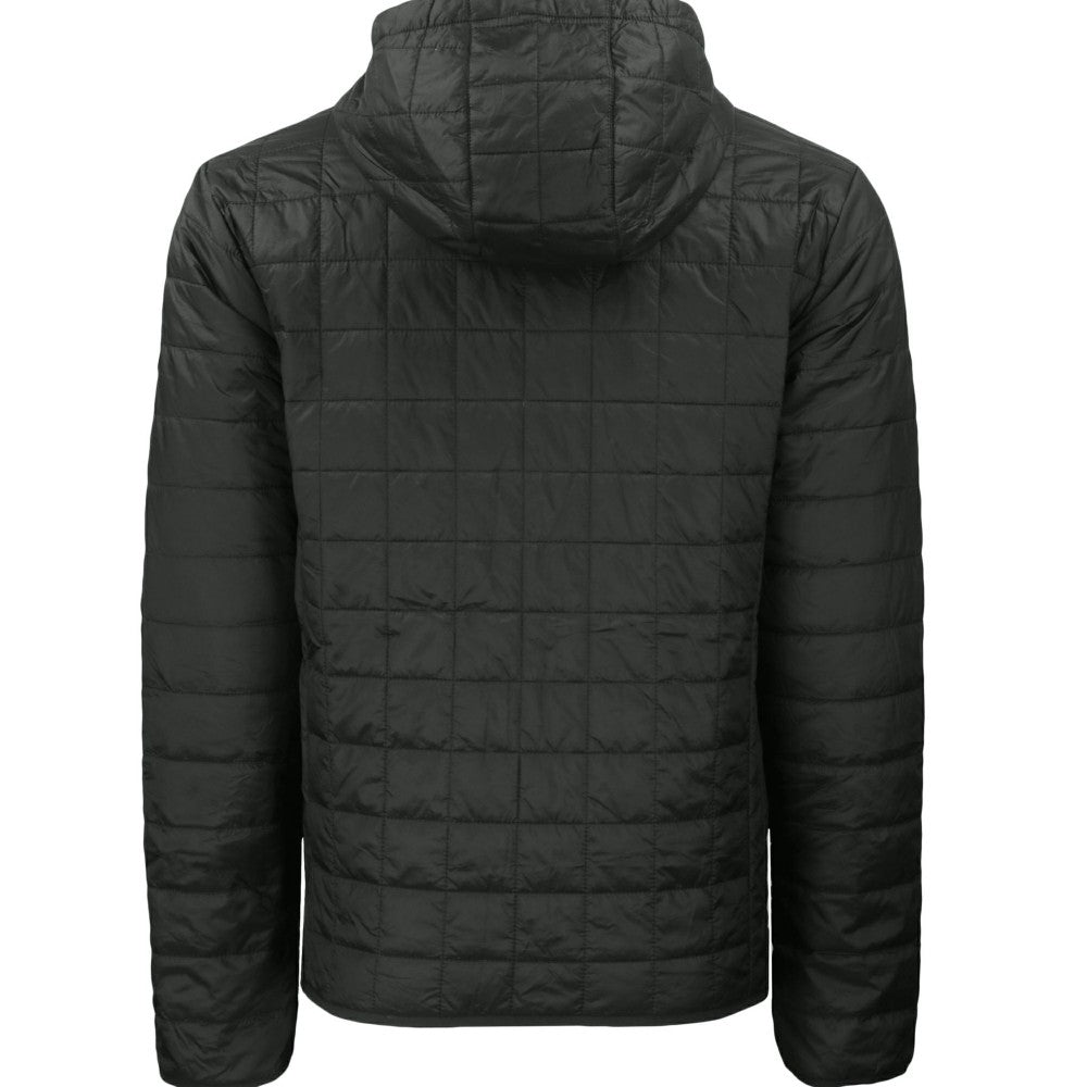Cincinnati Reds Cutter & Buck Rainier Primaloft Eco Full-Zip Hooded Jacket - Black - MLB Discount