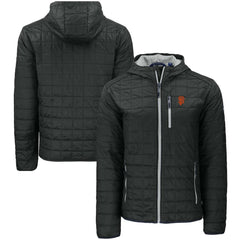 San Francisco Giants Cutter & Buck Rainier Primaloft Eco Full-Zip Hooded Jacket - Black - MLB Sale