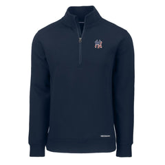 New York Yankees Cutter & Buck Americana Roam Eco Recycled Quarter-Zip Sweatshirt - Navy - MLB Lifestyle