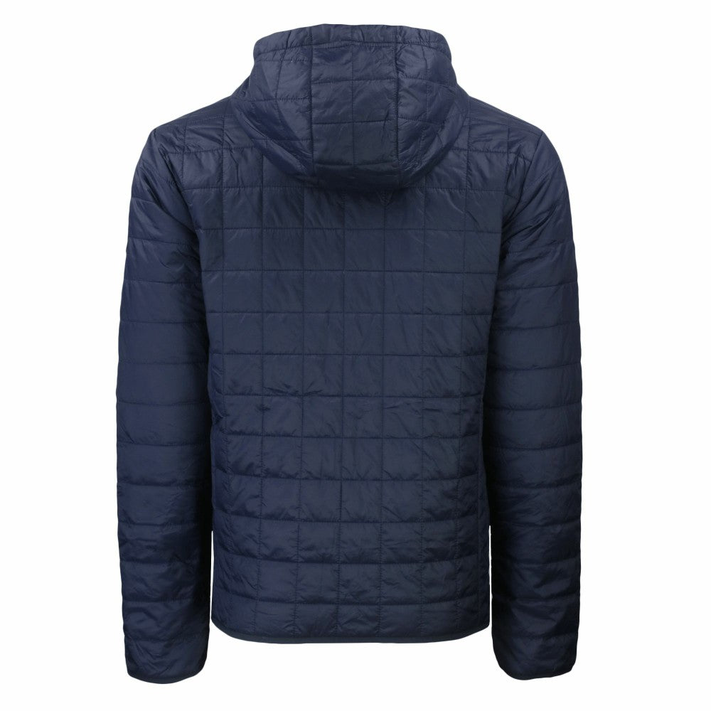 New York Mets Cutter & Buck Americana Rainier Primaloft Eco Full-Zip Hooded Jacket - Navy - MLB Discount