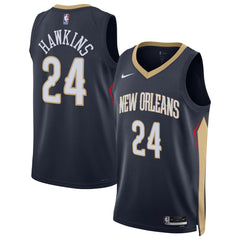 Jordan Hawkins New Orleans Pelicans Unisex Swingman Jersey Icon Edition Navy | Nike Lifestyle