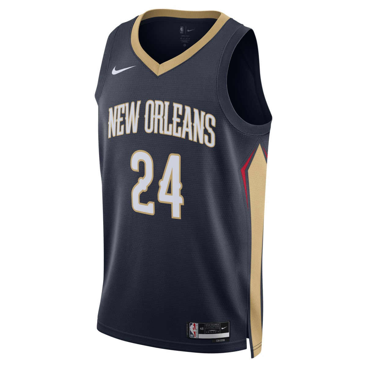 Jordan Hawkins New Orleans Pelicans Unisex Swingman Jersey Icon Edition Navy | Nike Lifestyle
